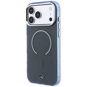 Mercedes Double Layer Iconic Logo vāciņš modelim iPhone 18 Pro Max / 17 Pro Max, saderīgs ar MagSafe – tumši pelēks