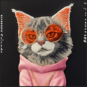 Nimmy Glasses Cool Cat viedtālruņa apvalks iPhone 17 - melns