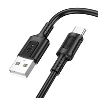 Borofone Kabel BX111 Feliz (m) - USB uz Type C - 3A 1 metrs melns