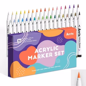 Akrila marķieru pildspalvas ARRTX, 36 krāsas