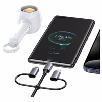 USAMS kabelis 6in1 Fast charging 60W 1,2m Data Cable Digital dispay Aluminium Alloy Seria Sufeng SJ713