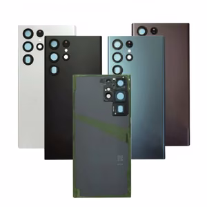 Aizmugures vāciņš saderīgs ar Samsung S908 S22 Ultra / Phantom Black / (ar kameras objektīvu) OEM