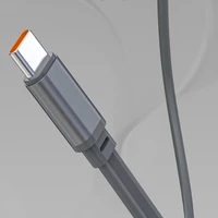 Dudao K31 Pro 45W 20000mAh portatīvais lādētājs ar iebūvētu izbīdāmu USB-C kabeli - pelēka