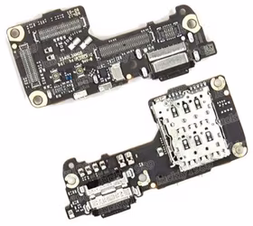 Flex Xiaomi 12 5G/12X 5G/12S 5G ar charging connector un microphone, SIM card contact original (service pack)