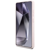 Karl Lagerfeld Silikona Grafiti Ikonik drukāts logotips Magnētiskais apvalks Samsung Galaxy S25 Ultra - rozā