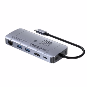UNITEK aktīvs USB-C sadalītājs 10Gbps, M.2, HDMI, PD 100W