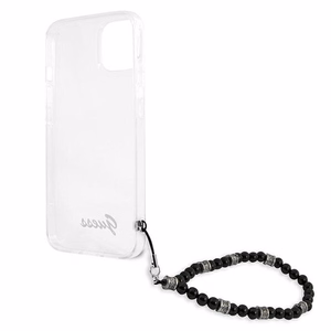 Guess GUHCP13SKPSBK iPhone 13 mini 5.4" прозрачный жёсткий чехол Black Pearl