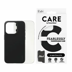CARE by PanzerGlass stilīgs viedtālruņa apvalks iPhone 15 Pro - melns