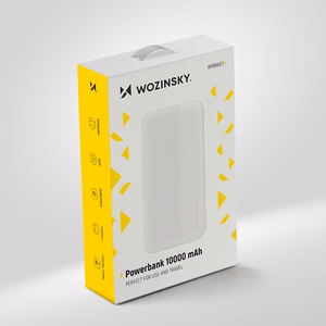 Portatīvais lādētājs Wozinsky Li-Po 10000mAh 2x USB balts (WPBWE1)