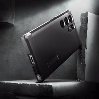 Spigen Tough Armor viedtālruņa apvalks Samsung Galaxy S23 Ultra - melns