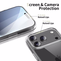 Tech-Protect FlexAir Hybrid viedtālruņa apvalks iPhone 17 Pro - caurspīdīgs