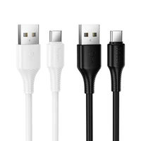 Kabelis USB A uz USB C Hoco 3A 1 m X120 balts