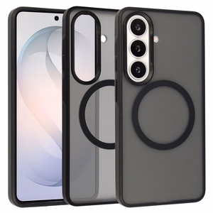 Liavec Soft Maciņš Metal Frame for Samsung Galaxy S26 melns