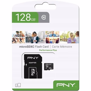 PNY Performance Plus 128GB MicroSDXC Class 10 (P-SDU12810PPL-GE) atmiņas karte