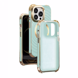 Circle Glam Magnētiskais viedtālruņa apvalks iPhone 14 Pro 6,1" piparmētru