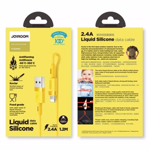 USB kabelis Joyroom S-1224N2 dzeltens Lightning 120cm