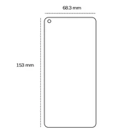 Rūdītais aizsargstikls 2,5D Oppo Reno 6 5G