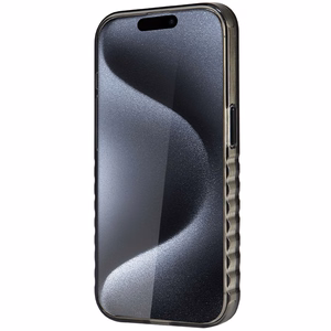 Audi IML Magnētiskais apvalks viedtālrunim iPhone 15 Pro ar lielu logotipu - melns