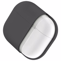 Uniq Lino silikona apvalks AirPods 4 - pelēks