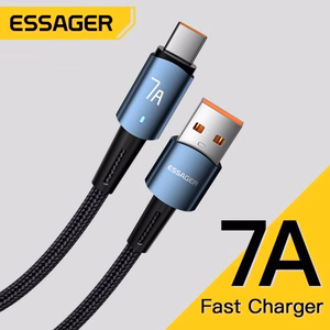 USB kabelis Essager Morning Glory zils Type-C 200cm (līdz 7A)