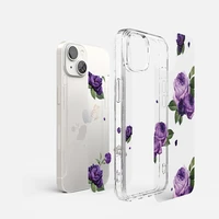 Ringke Fusion Design bruņu apvalks ar gēla rāmi iPhone 14 Plus caurspīdīgs (Violeta roze) (FD637E29)