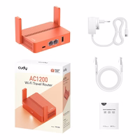 Cudy AC1200 wireless router Fast Ethernet oranžš