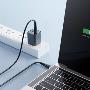 Joyroom Starry Series SA32-CC3 USB-C / USB-C kabelis 60W 1 m - melns