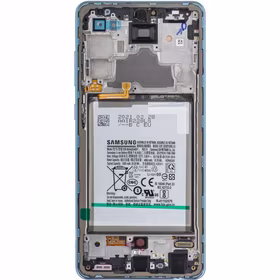 LCD screen Samsung A725/A726 A72 4G/5G 2021 ar touch screen ar frame un baterija Zils original (service pack)