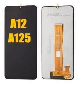 LCD screen Samsung A125 A12 2020 ar touch screen Melns original