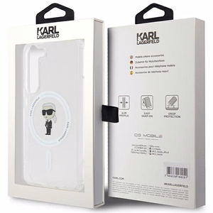 Karl Lagerfeld IML Ikonikas MagSafe apvalks viedtālrunim Samsung Galaxy S24 - skaidrs