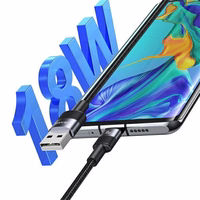 USAMS SET Kabelis USB uz USB-C 3A 1.2m Fast Charging tērauda 30 gab. SJ718ZJ01 (US-SJ718)