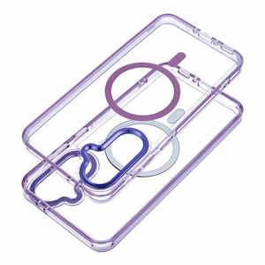 Maciņš Samsung A27 Frame Clear Hybrid Mag Cover, saderīgs ar MagSafe, violets