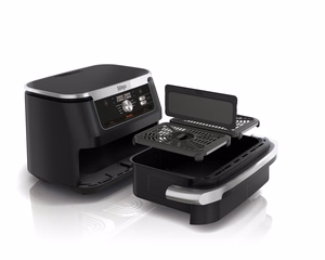 Ninja Foodi FlexDrawer AF500EU – divu zonu karstā gaisa friteris, 2470 W, 10.4 l, melns