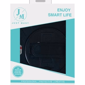 JM Rugged Case Grip maciņš Samsung Galaxy Tab Active Pro / Active4 Pro / Active5 Pro ar siksniņu, melns