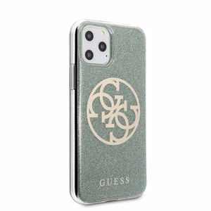 Guess GUHCN58PCUGLKA iPhone 11 Pro хаки жёсткий чехол 4G Circle Glitter