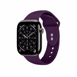 Crong Liquid siksniņa Apple Watch 44 / 45 / 46 / 49 mm, plūmju krāsā