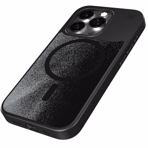 STM Relax Sand MagSafe vāciņš ierīcei iPhone 15 Pro, melns un pelēks