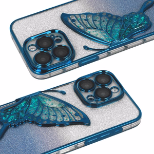 Tel Protect Butterfly ūdensizturīgs viedtālruņa apvalks iPhone 16e - zils