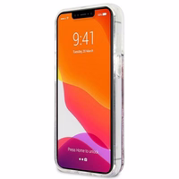 Guess GUHCP13XLG4GPI iPhone 13 Pro Max 6.7" rozā/rozā cietais viedtālruņa apvalks 4G Liels Šķidrs Glitter