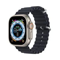 DUX DUCIS siksniņa OCEAN WAVE silikona Apple Watch 42 / 44 / 45 mm grafīta