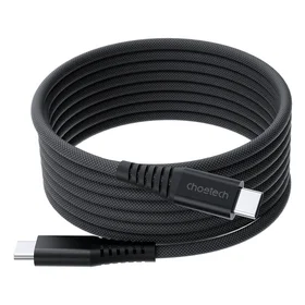 Choetech XCC-1051 USB-C uz USB-C magnētiskais kabelis, PD 240W 1.8m (melns)