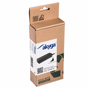 Akyga portatīvā datora strāvas adapteris AK-ND-26 19.5V/4.62A 90W 4.5x3.0 mm + pin HP adapteris / pārveidotājs telpās melns