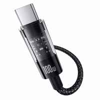 Baseus Gem USB A to USB C fast charging cable 2 m 100 W melns