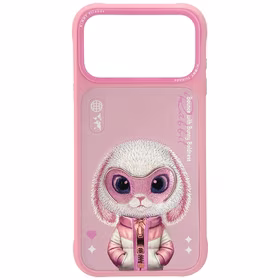 Nimmy Cool&Cute 2.0 Truša apvalks viedtālrunim iPhone 17 Pro - rozā