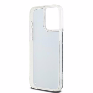 DKNY Liquid Glitter Big Logo viedtālruņa apvalks iPhone 13 Pro Max - melns