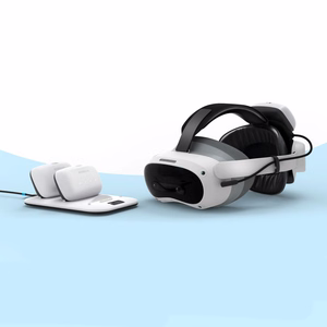 BoboVR P4U galvas siksna ar akumulatoru PICO 4 Ultra un Ultra Enterprise - balta un melna krāsa