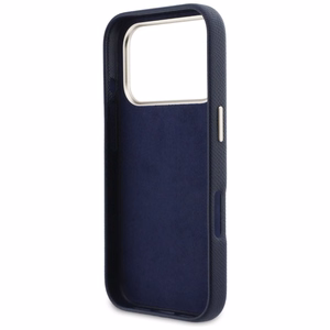 Guess HC PU FW RESIN LOGO BLUE futrālis iPhone 17 Pro 6,3"