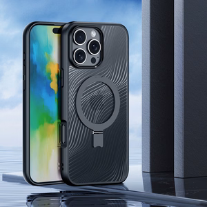 Phone Case Dux Ducis "Aimo Mag Stand" for Apple iPhone 16 Pro Black