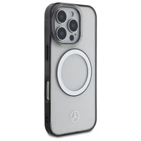 Mercedes Drukāts Logotips Magnētiskais Viedtālruņa apvalks iPhone 16 Pro Max - Caurspīdīgs