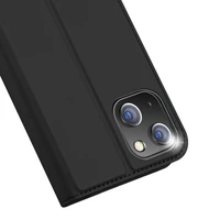 Viedtālruņa apvalks Skin Pro Wallet Case iPhone 15 Plus - melns